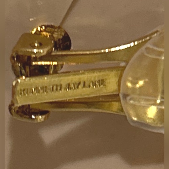 Kenneth Jay Lane Couture Collection Lions Head Door Knocker Clip On Earrings - Picture 5 of 12